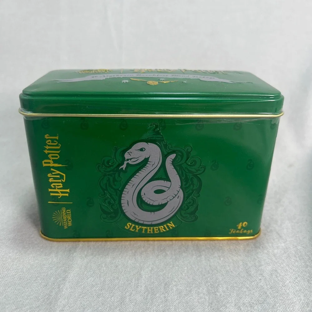 Harry Potter Slytherin Breakfast Blend Tin 40 Teabags New English‎ Teas Sealed